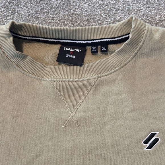 Superdry Men's Tan Crewneck Sweater - Picture 2 of 5